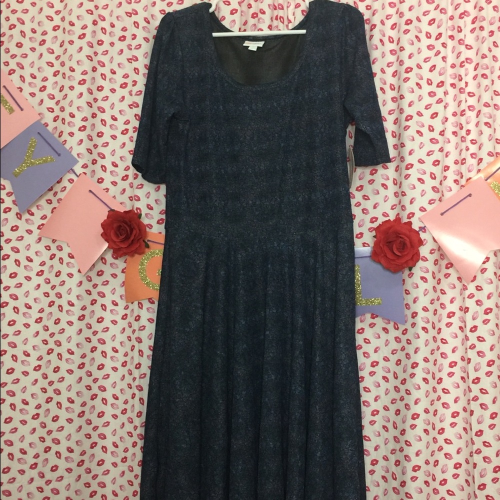 Navy/purple Nicole Dress 2XL with tags!